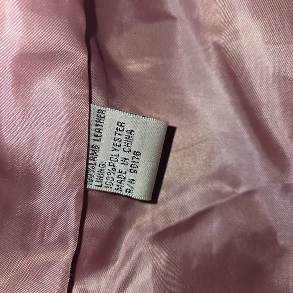 Yvonne Marie  Pink Leather Jacket - Picture 4 of 7